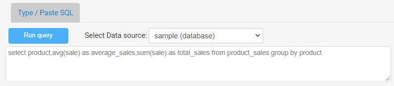 create sql dashboard report