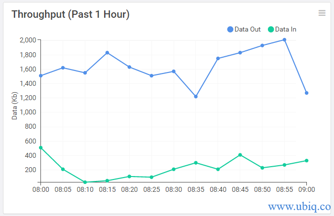 throughput data in data out