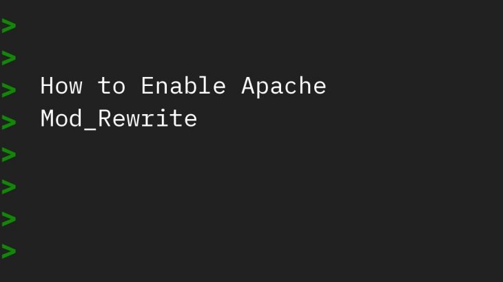 enable mod_rewrite for apache